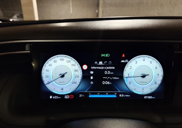 Hyundai Tucson cena 105000 przebieg: 87380, rok produkcji 2021 z Wrocław małe 56